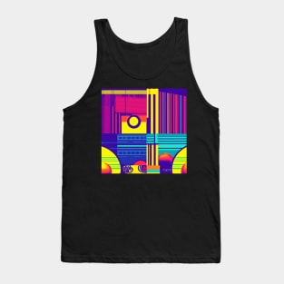 Retro Abstract Art Tank Top